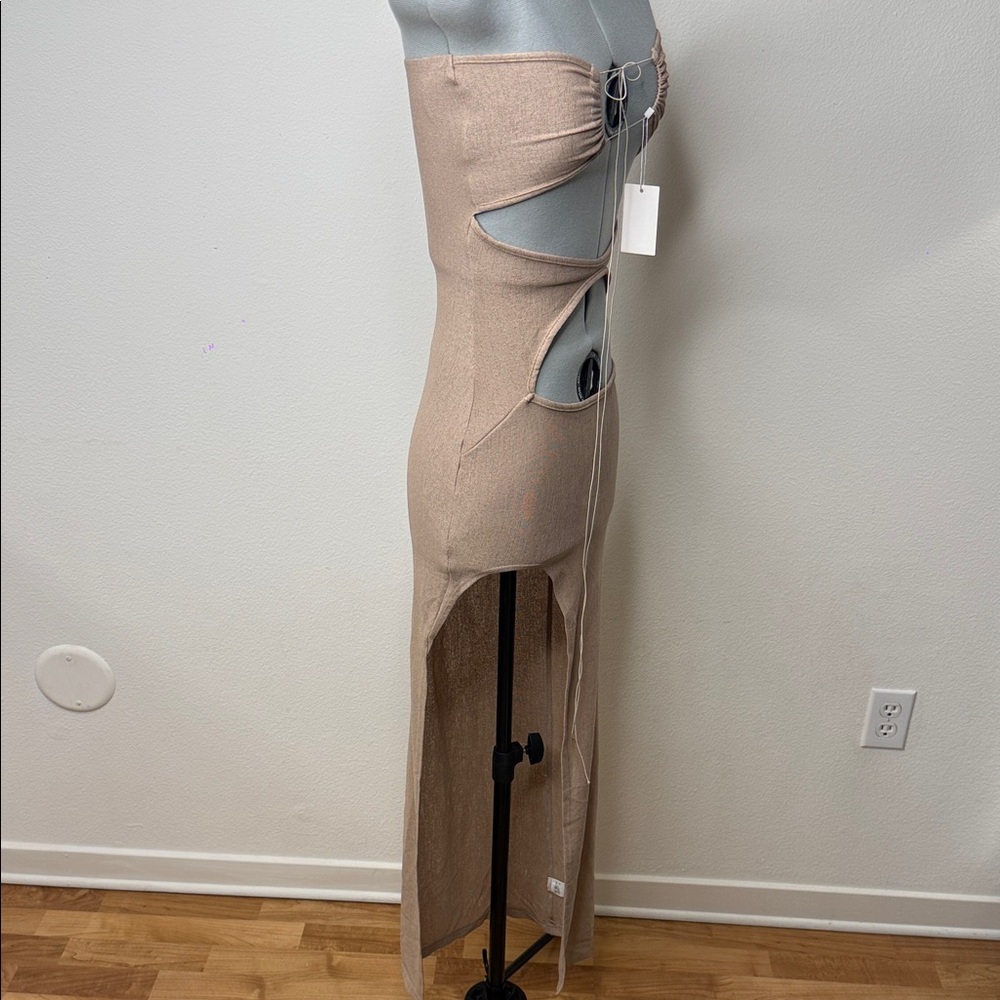 NWT Sexy Cut Out Side Slit Dress M Swim Cover Up - Picture 8 of 8